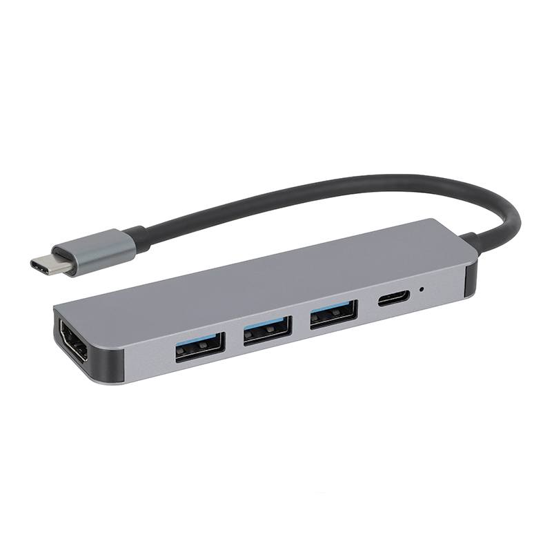 Hub Usb-c 5-en-1 – Adaptateur Multifonction Avec Hdmi, Usb, Sd Et Recharge Rapide Bon état -  reconditionné disponible sur Electro Depot